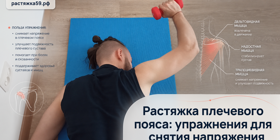 Растяжка плечевого пояса: упражнения от напряжения в шее и руках