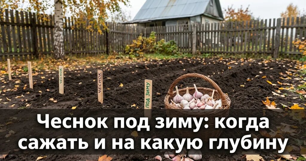 Чеснок под зиму: когда сажать и на какую глубину