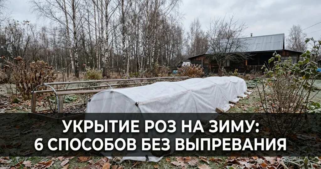 Укрытие роз на зиму: 6 способов без выпревания
