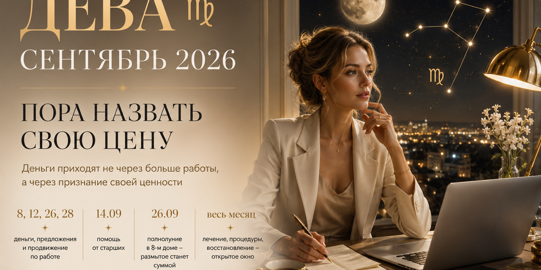 ДЕВА — сентябрь 2026Новый год начинается не в январе