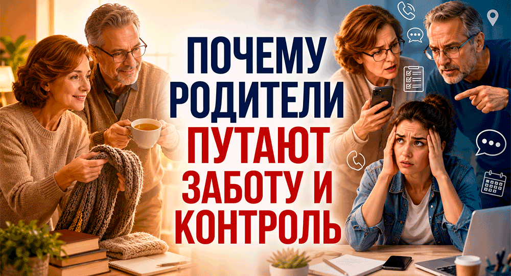 «Я же о тебе забочусь!» Почему родители путают заботу и контроль и годами не замечают разницы?
