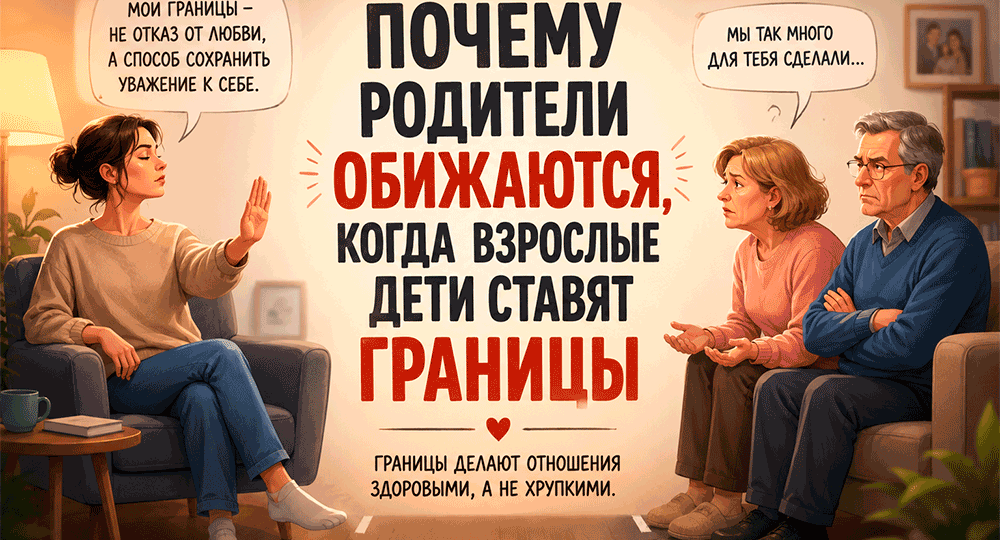 «Мы тебе теперь чужие?» Почему родители обижаются, когда взрослые дети ставят границы