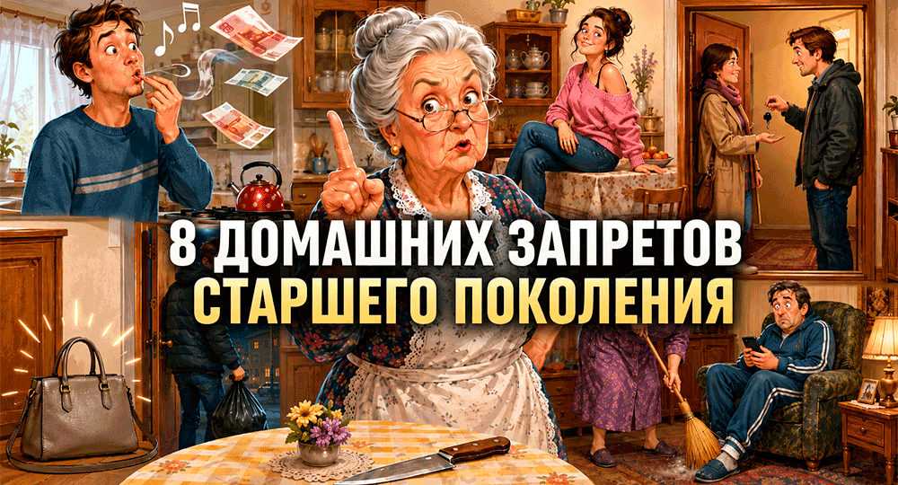 8 домашних запретов помнит старшее поколение