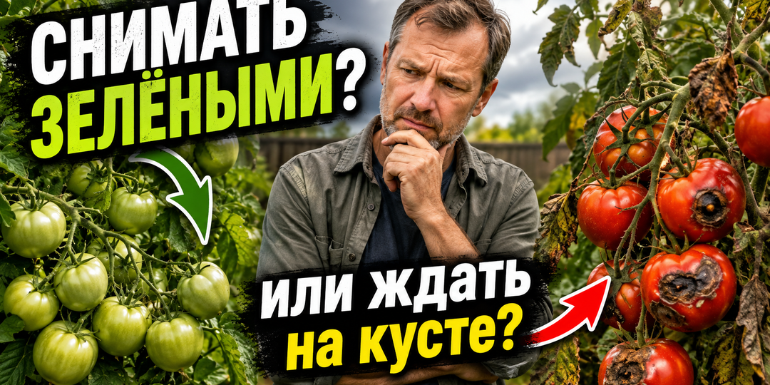 Снимать помидоры зелёными или ждать, пока покраснеют на кусте?