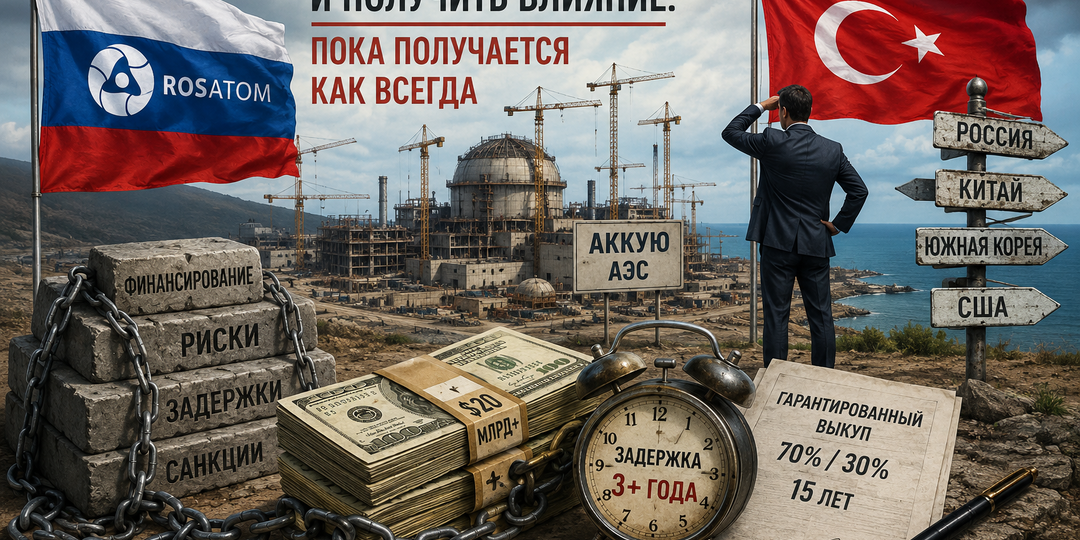 АЭС «Аккую» (Турция): как российские деньги должны были превратиться во влияние, но обернулись зависимостью