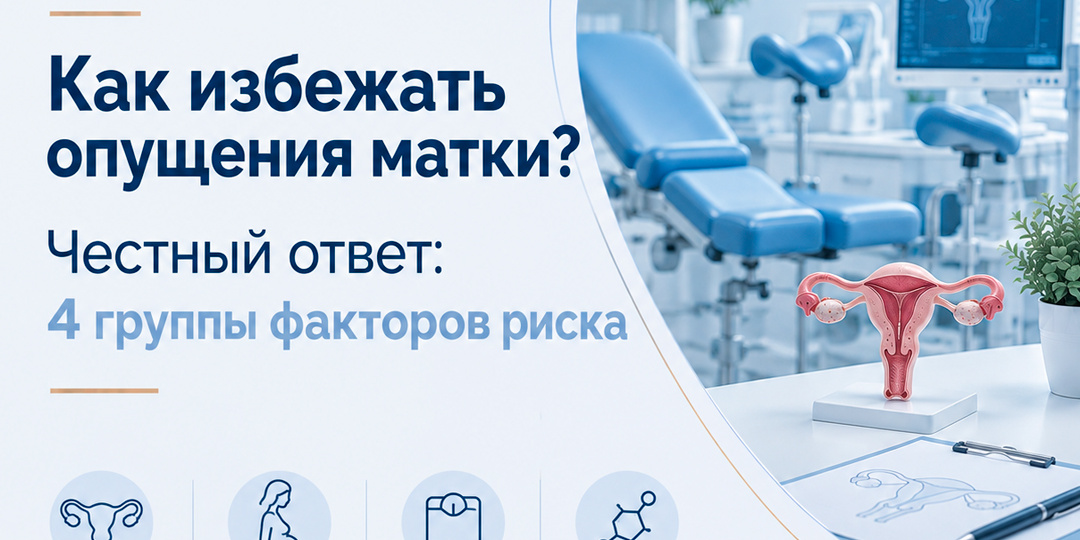 Как избежать опущения матки? Честный ответ: 4 группы факторов риска