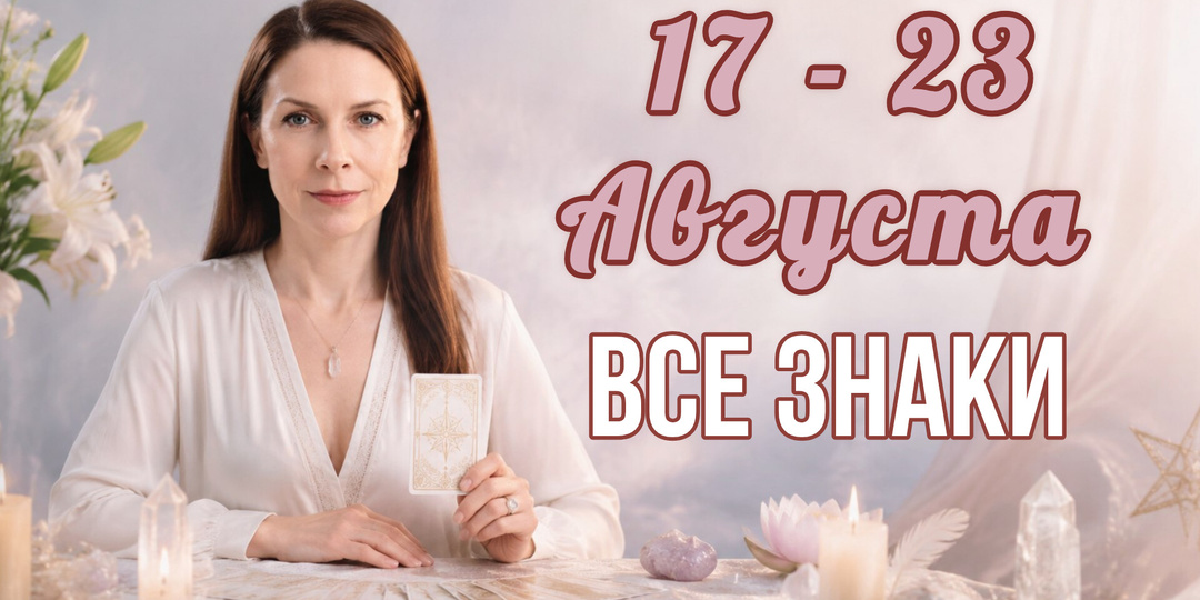 Таро прогноз на неделю 17 - 23 Августа, все знаки