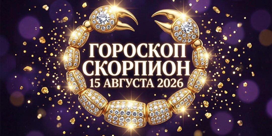 Скорпион, 15 августа (суббота) 2026: День, когда Вселенная шепчет твое имя
