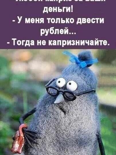 Любой каприз за ваши деньги!