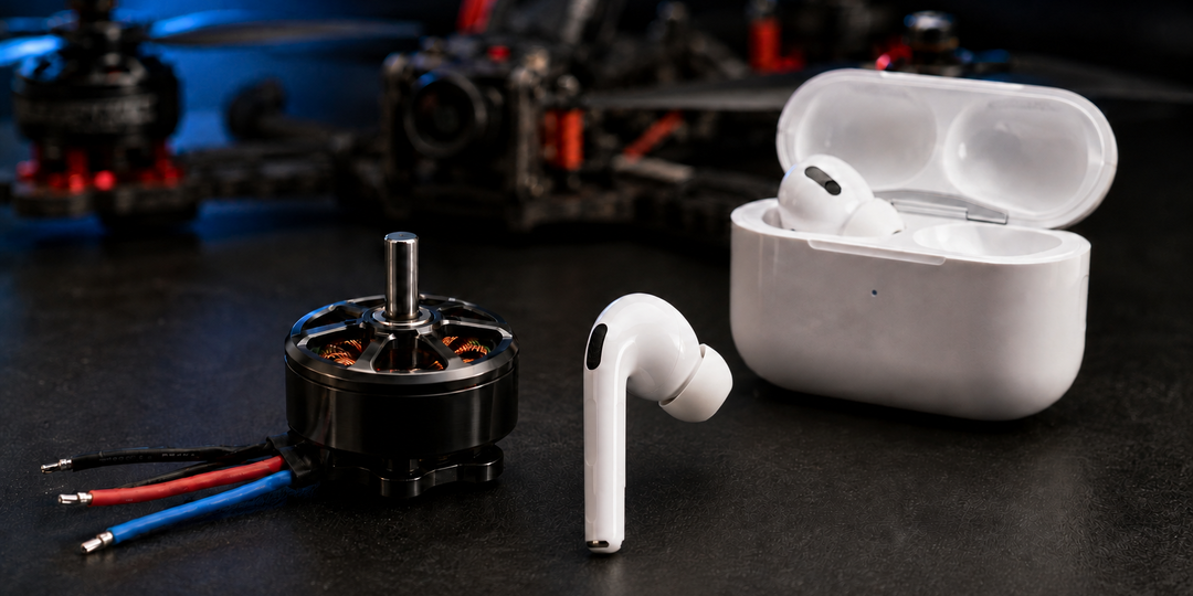 Как мотор размером с AirPods поднимает FPV-дрон в воздух