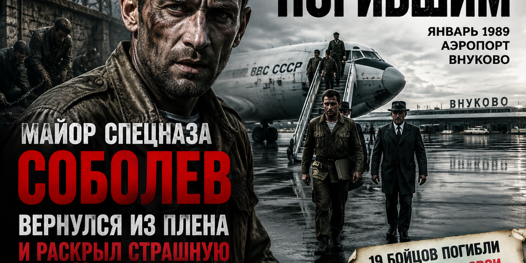 Майор ГРУ Соболев вернулся домой после афганского плена, но вместо радости начал бой с теми, кто отправил его группу в смертельную ловушку