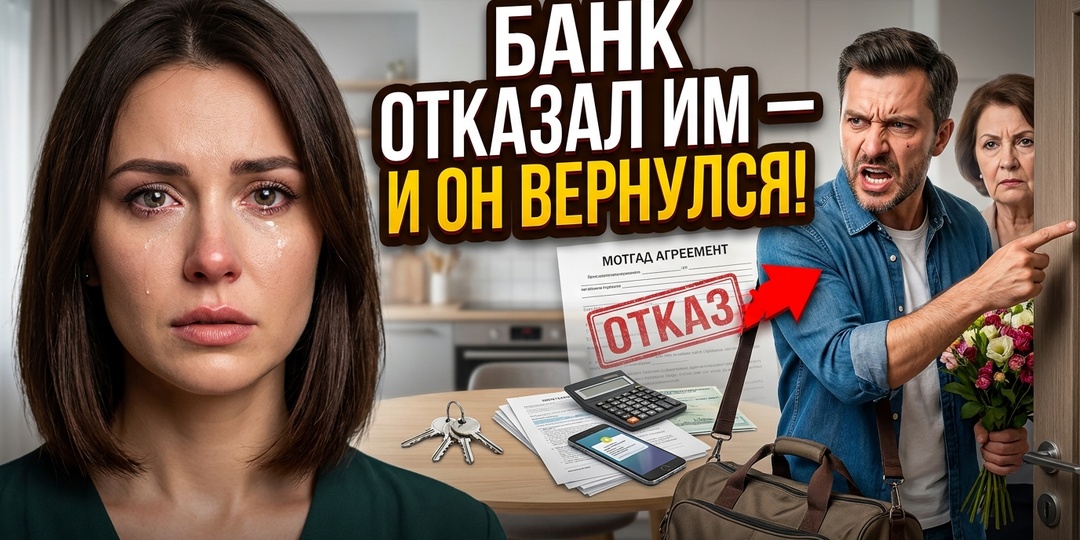 — Забирай свои вещи и вали к сестре! — закричал муж. А через две недели пришел с букетом: «Банк им отказал, так что я тебя прощаю»