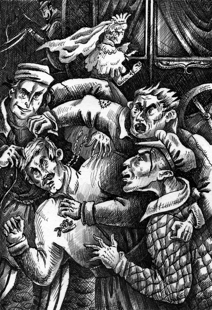 Иллюстрация к книге Графа Амори "Сонька Золотая ручка"