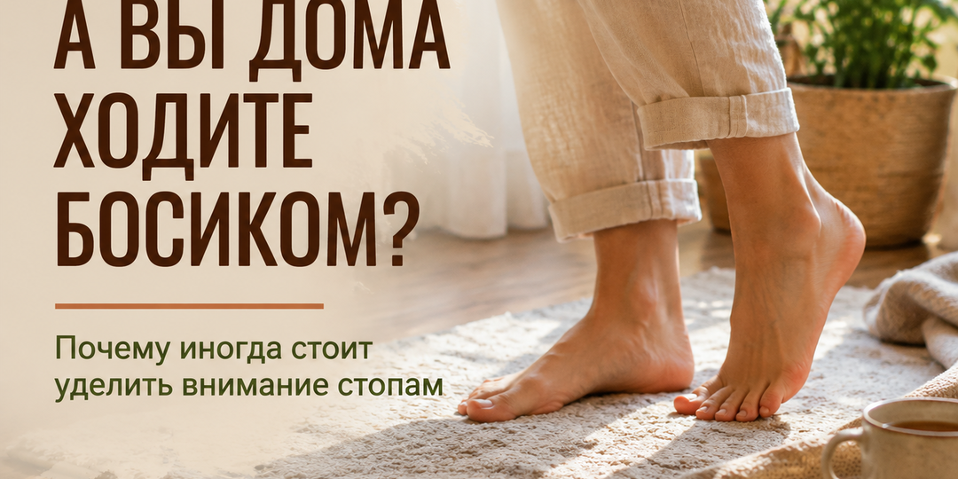 Почему стоит иногда ходить босиком дома: простой способ уделить внимание стопам