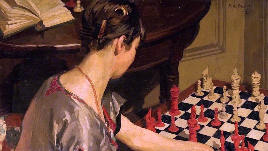     Герберт Ашвин Бадд. Шахматная доска (фрагмент). 1927