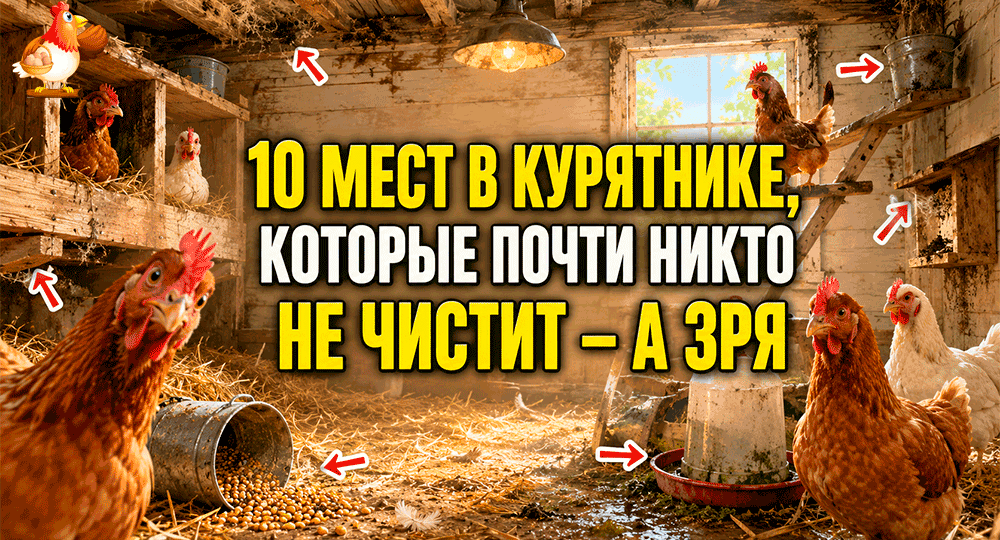 10 мест в курятнике, которые почти никто не чистит – а зря: где годами копится грязь и прячутся «квартиранты»