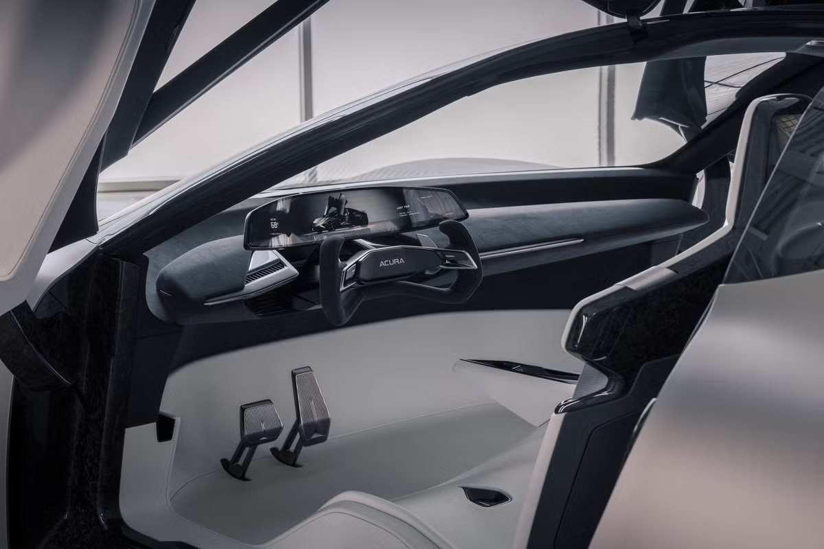Acura📷В интерьере японцы отказались от традиционных физических клавиш. Однако не исключено, что в серийных автомобилях они все же появятся