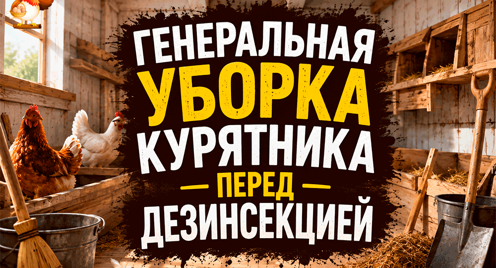 Генеральная уборка курятника перед дезинсекцией – пошаговый план, чтобы паразитам негде было спрятаться!
