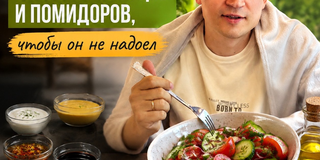 Чем заправить салат из огурцов и помидоров, чтобы он не надоел