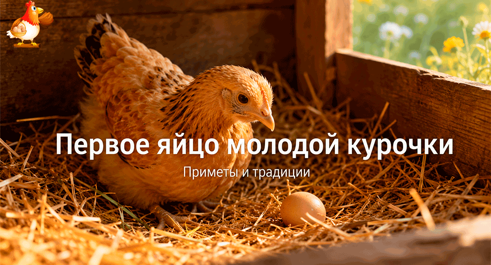Первое яйцо молодой курочки – какие приметы с ним были связаны: от «денежного яйца» до хозяйской удачи
