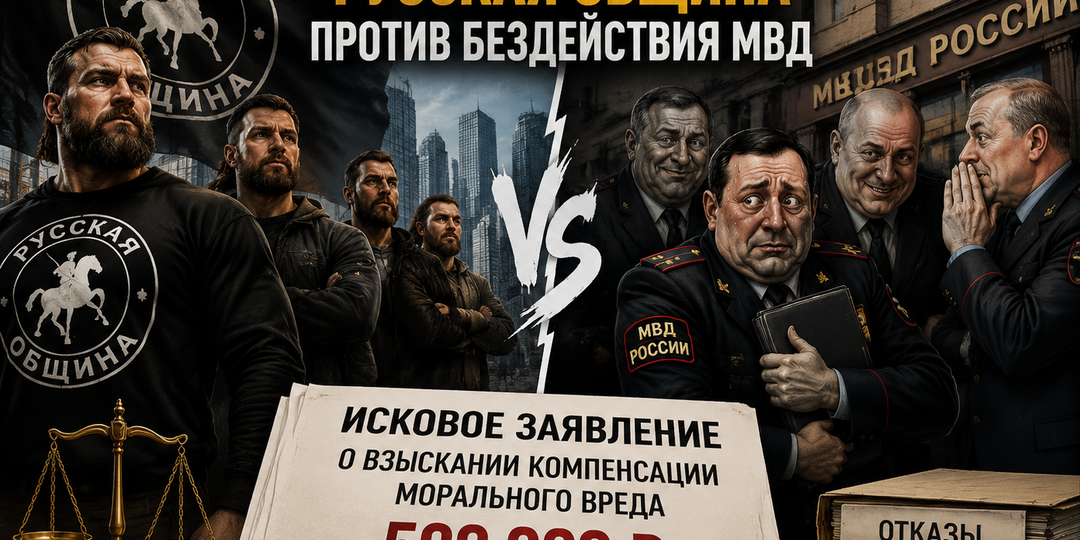 «Русская община» хочет наказать МВД на 500 000 р. за бездействие, в результате которого произошло непоправимое