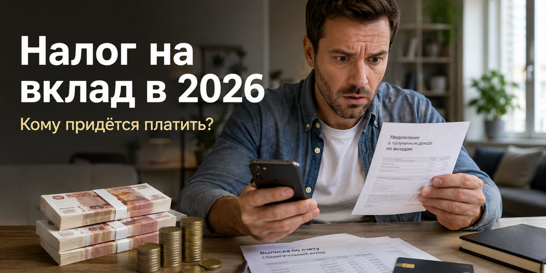 «Налог на вклад» в 2026 году: кому придёт платёж и почему миллион на счёте ещё ничего не значит