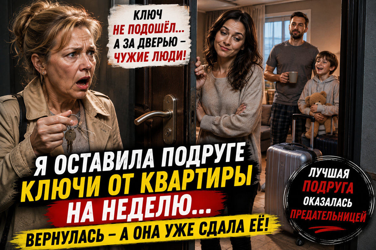 «Я оставила подруге ключи от квартиры на неделю. Когда вернулась, она сказала: “Ты здесь больше не хозяйка”»