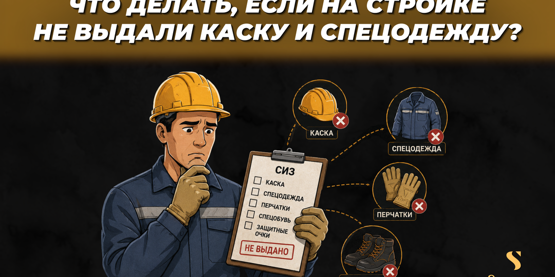 Что делать, если на стройке не выдали каску и спецодежду?