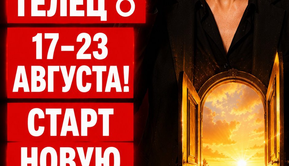 ТЕЛЬЦЫ ♉7 ДНЕЙ, КОТОРЫЕ ПОКАЖУТ, РАДИ ЧЕГО ВЫ ЖИВЁТЕ. С 17 ПО 23 АВГУСТА 2026 ВСЁ МОЖЕТ ИЗМЕНИТЬСЯ! ДЕНЬГИ, ЛЮБОВЬ И РАБОТА
