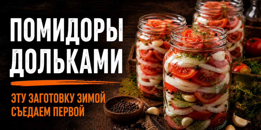 Помидоров в августе много — мариную их дольками с луком: зимой банки долго не стоят