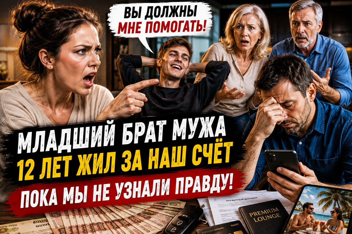 «Младший брат мужа снова попросил денег. Я сказала: “А работать ты когда-нибудь пробовал?” — и услышала такое, что муж впервые выгнал его из дома»