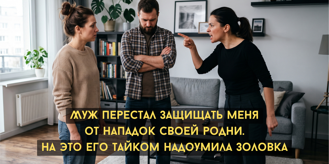 Муж перестал защищать меня от нападок своей родни. На это его тайком надоумила золовка