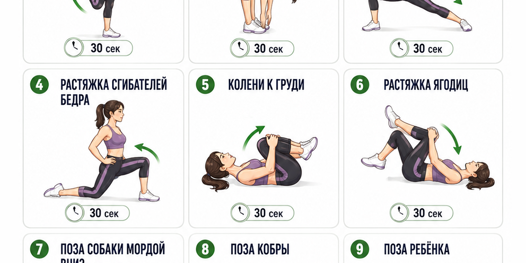 Всего 10 минут: растяжка, которая снимает зажимы и возвращает легкость✅