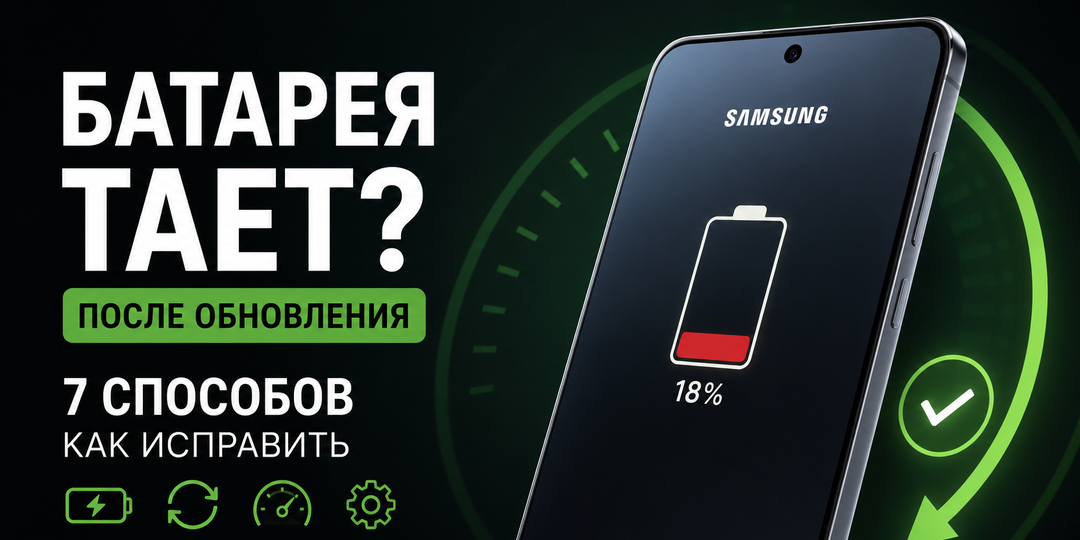 Что делать, если Samsung Galaxy стал быстро разряжаться после обновления ПО