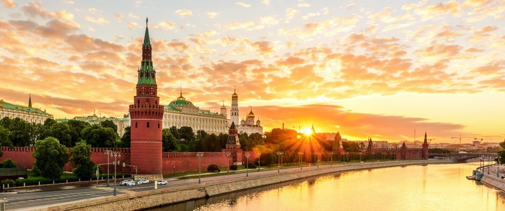 Рассвет над столицей России