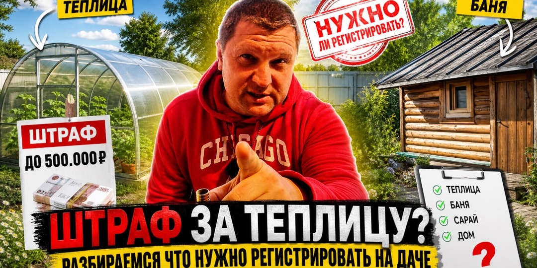 Штраф за теплицу? Разбираемся, какие постройки на даче нужно регистрировать, а какие — нет