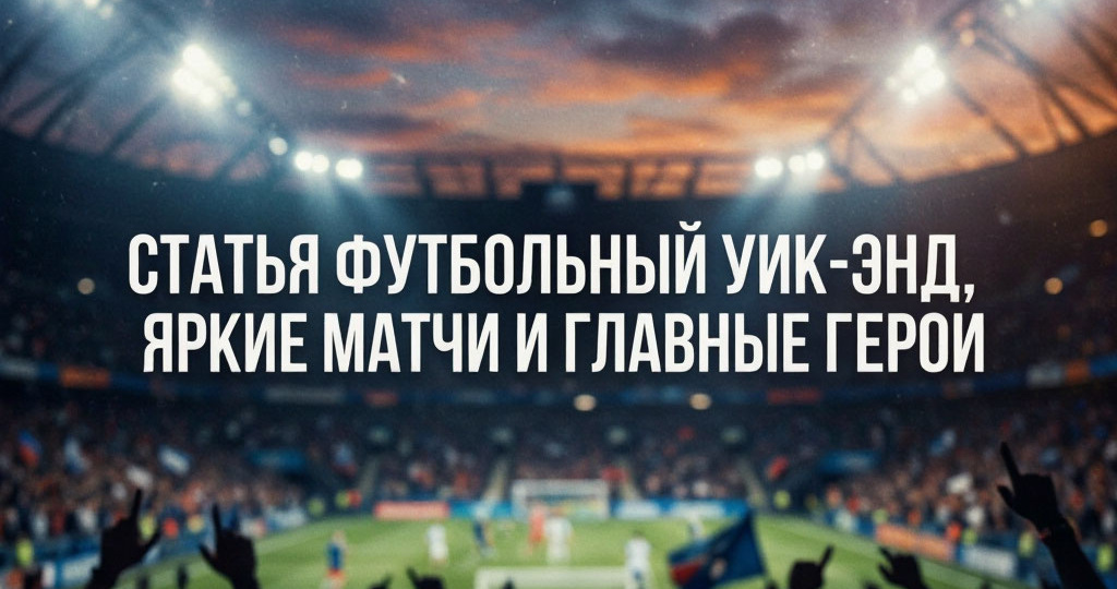 Статья: «Футбольный уик‑энд: яркие матчи и главные герои»