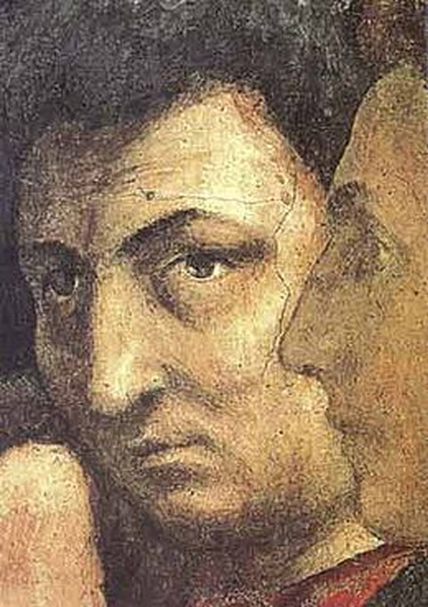 Мазаччо. Автопортрет. Деталь фрески «Святой Пётр на кафедре». 1420-е гг. Капелла Бранкаччи, церковь Санта-Мария-дель-Кармине. Флоренция, Италия. 