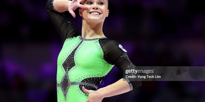 Ангелина Мельникова выиграла в опорном прыжке на чемпионате Европы