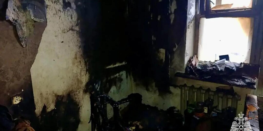 В Бологое Тверской области на пожаре в квартире пострадал человек
