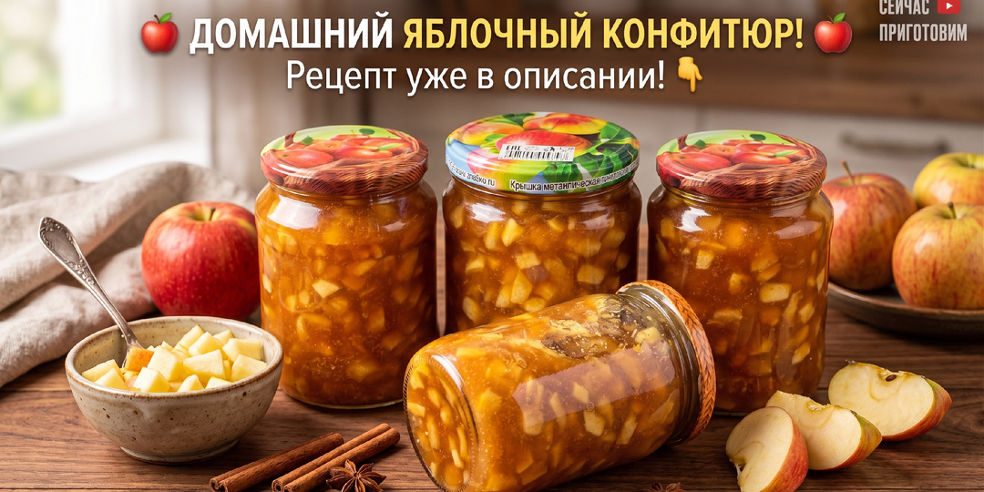 Густое яблочное варенье кусочками в нежном пюре: наш любимый семейный рецепт!