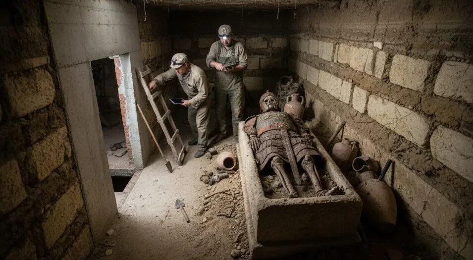 Под Ростовом нашли шестиметровую катакомбу с захоронением возрастом 1800 лет