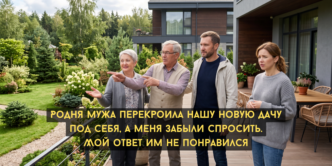 Родня мужа перекроила под себя нашу новую дачу, а меня забыли спросить. Мой ответ им не понравился