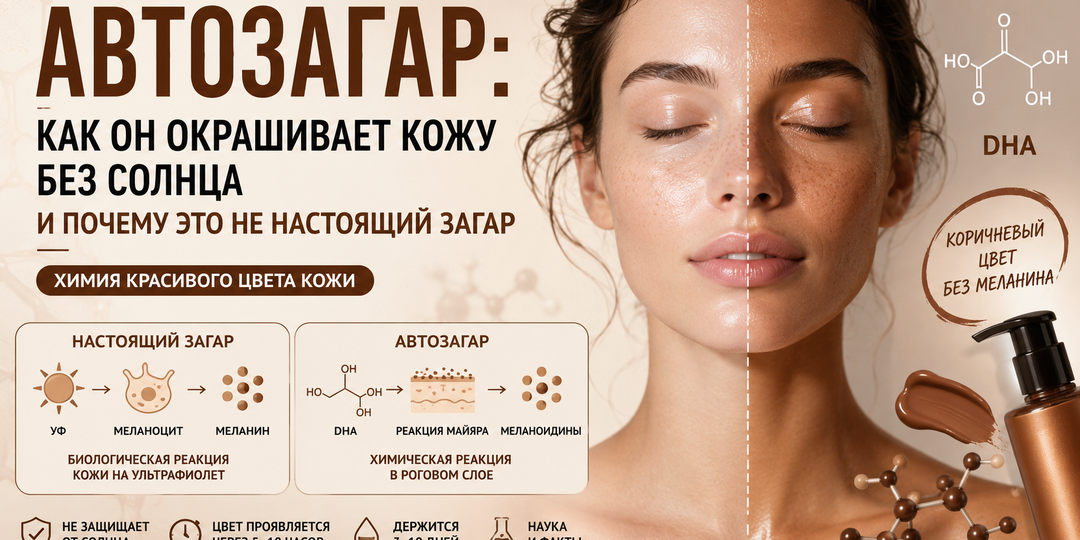 Автозагар: как он окрашивает кожу без солнца и почему это не настоящий загар