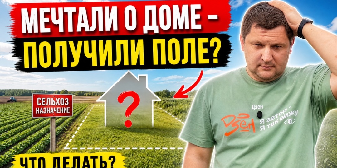 Мечтали о доме — получили поле: что делать, если участок оказался сельхозназначения