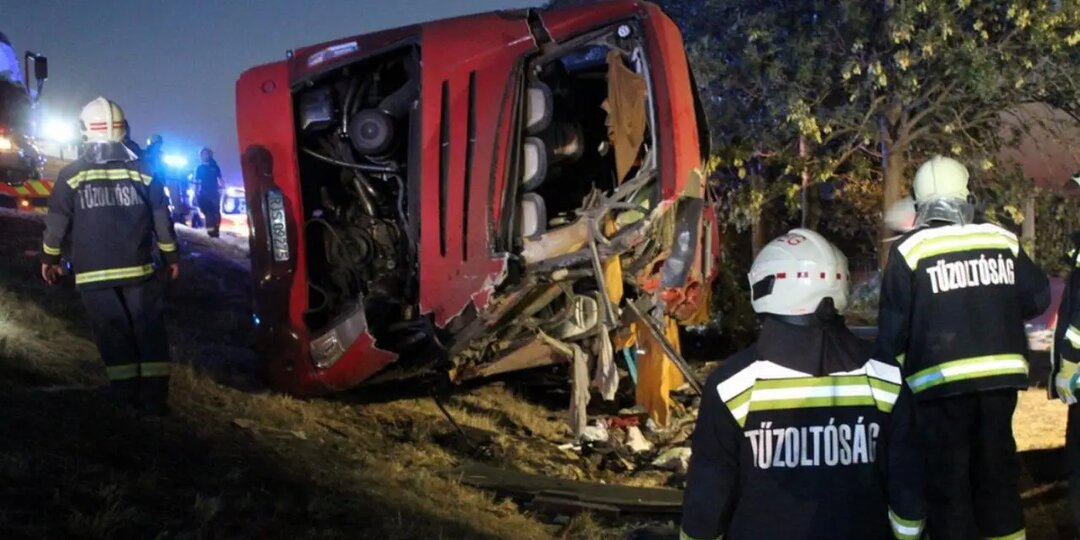 Польский автобус разбился в Венгрии, 12 человек погибли, еще как минимум 10 пострадали