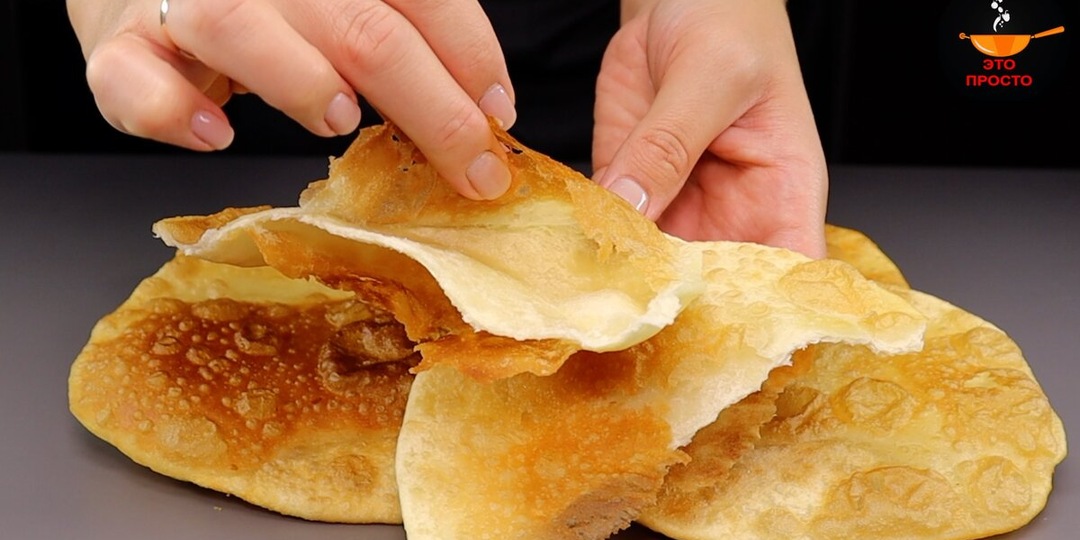 Хрустящие снаружи и мягкие внутри лепёшки к борщу, супам и чаю