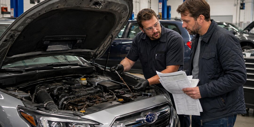 Subaru отказала в гарантии на двигатель Outback после самостоятельной замены масла