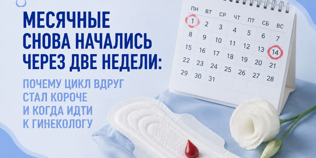 Месячные снова начались через две недели: почему цикл вдруг стал короче и когда идти к гинекологу