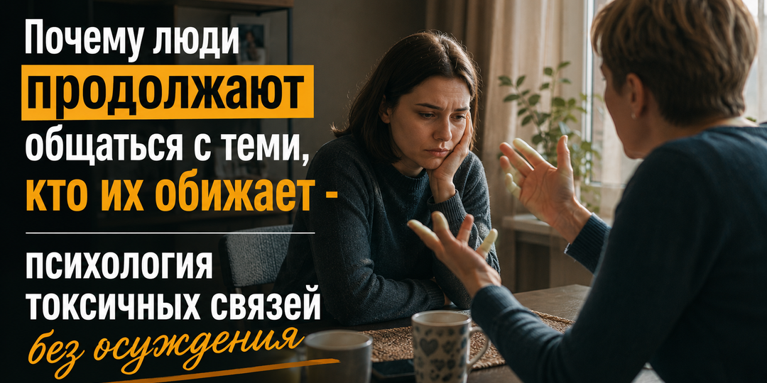 Почему люди продолжают общаться с теми, кто их обижает: психология токсичных связей без осуждения